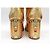 BOTAS DE MONTA CHANEL EGYPTE 38.5 PIEL EFECTO COCODRILO Dorado - vista 5