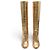 BOTAS DE MONTA CHANEL EGYPTE 38.5 PIEL EFECTO COCODRILO Dorado - vista 6