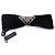 Etiquette NUOVO PRADA 1IF155 FERMAGLIO PER CAPELLI FIOCCO IN VELLUTO NERO BARRETTE HAIR CLIP