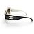 GAFAS DE SOL CHANEL CUADRADAS NUEVAS LOGO CC BLANCO Y NEGRO SUNGLASSES - vista 2
