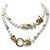 NUOVO COLLANA SAUTOIR CHANEL DRAGON POISSON LOGO CC DOUBLE TOUR D'oro