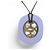 Hermès COLLANA HERMES PENDENTE LIFT GM H044536F CORNO DI BUFALO E LACCA Turchese - vista 4