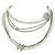 COLLANA CHANEL SAUTOIR LUNE STELLE LOGO CC STRASS PERLE 94CM Argento