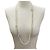 COLLANA CHANEL SAUTOIR LUNE STELLE LOGO CC STRASS PERLE 94CM Argento - vista 2
