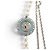 COLLANA CHANEL SAUTOIR LUNE STELLE LOGO CC STRASS PERLE 94CM Argento - vista 4