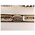 SPILLA CHANEL QUADRATA LOGO CC LUCChetto STRASS 2023 METALLO DORATO D'oro - vista 4
