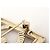 SPILLA CHANEL QUADRATA LOGO CC LUCChetto STRASS 2023 METALLO DORATO D'oro - vista 5