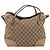 Gucci Bree Convertible Top Handle GG Canvas with Leather Medium Beige