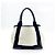 Balenciaga Cabas in tela blu navy e pelle Medium Nero - vista 2