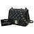 Chanel Mini Matelassé Schultertasche mit Kette Schwarz - Ansicht 2
