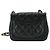 Chanel Mini Matelassé Schultertasche mit Kette Schwarz - Ansicht 3