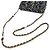 Chanel Matelassé Chain Wallet Schwarz Weiß - Ansicht 5