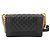 Bolso de hombro Chanel Boy Small con cadena Negro - vista 2