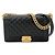 Chanel Boy Chain Schultertasche Schwarz