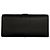 Jimmy Choo Schulterbrieftasche aus Leder mit Strass-Kettenriemen Schwarz - Ansicht 3