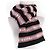 Sciarpa Miu Miu in lana e cashmere nera con bordo logo Nero - vista 3