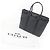 Borsa a tracolla Coach F29032 in pelle Herringbone Marrone Nero - vista 2