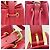 Borsa a tracolla in pelle rossa Salvatore Ferragamo Rosso - vista 11