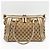 Bamboo Borsa a tracolla Gucci GG Canvas Beige D'oro - vista 3