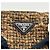 Prada Shopper aus Wolle und Leder Braun Lila - Ansicht 10
