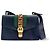 Gucci Sylvie Leather Small Blu navy