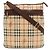 Bolso de hombro Burberry Nova Check Negro Beige Burdeos Marrón oscuro