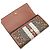 Cartera Continental Burberry TB Monogram Stripe Castaño Negro Roja Beige Crudo - vista 7