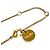 Collana Miu Miu 5JC756 con logo placcato oro e catena di perle sintetiche D'oro - vista 7