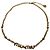 Collana Choker a catena con logo Miu Miu D'oro