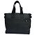 Borsa Tote Grande Burberry in Nylon Check Jacquard Nero - vista 3