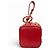 Charm in pelle Matelassé Miu Miu Rosso D'oro - vista 3