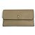 Valextra Greige Leather Long Wallet Grey