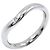 Fede curva Tiffany & Co. Elsa Peretti in platino con diamanti Argento