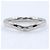 Fede curva Tiffany & Co. Elsa Peretti in platino con diamanti Argento - vista 2
