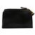 Necessaire in pelle con zip Valentino V-logo Nero