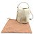 Borsa a tracolla Miu Miu 5BE085 in pelliccia di pecora con logo in metallo Bianco - vista 2