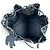 Miu Miu MIUMIU 5RM008 Canvas Logo Print Bird Motif Drawstring Bag Schwarz Hellblau - Ansicht 6