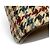 Borsa a tracolla Miu Miu in tweed pied-de-poule e pelle con logo Multicolore - vista 8
