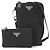 Prada Handtaschen-Pouch aus schwarzem Nylon