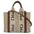 Borsa Tote Chloé Woody Small Marrone Beige - vista 2