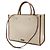 Borsa Tote Jimmy Choo Varenne M Marrone Beige - vista 3