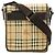Borsa a tracolla Burberry Nova Check Beige Bordò Marrone scuro