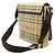 Borsa a tracolla Burberry Nova Check Beige Bordò Marrone scuro - vista 3