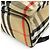 Zaino Burberry House Check in tela e pelle Rosso Beige Marrone scuro - vista 4