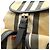 Zaino Burberry House Check in tela e pelle Rosso Beige Marrone scuro - vista 7