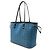 Borsa Tote MCM Visetos Glam Nero Blu - vista 3