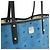 Borsa Tote MCM Visetos Glam Nero Blu - vista 9