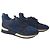 Sneakers Louis Vuitton in pelle nera e blu Nero Bianco