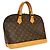 Louis Vuitton Alma Monogram Canvas PM Castaño - vista 2