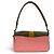 COACH C4106 Georgie 2-Way Leather Saddle Bag Braun Pink Khaki - Ansicht 3